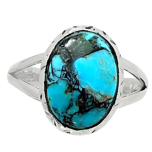Premium Quality Lucky Charm Tibetan Turquoise Ring size-8 R-1074 33-ER12572