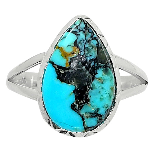 Premium Quality Lucky Charm Tibetan Turquoise Ring size-8 R-1074 33-ER12576