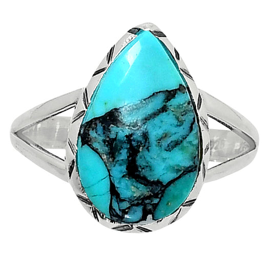 Premium Quality Lucky Charm Tibetan Turquoise Ring size-9 R-1074 33-ER12585