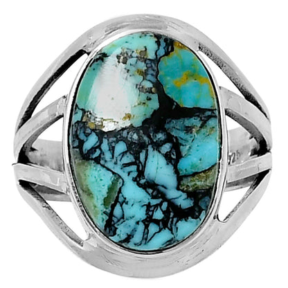 Premium Lucky Charm Tibetan Turquoise Ring size-8 R-1219 33-ER12615