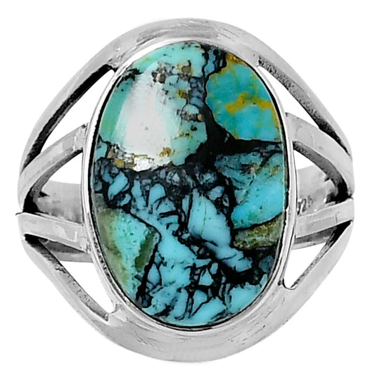 Premium Lucky Charm Tibetan Turquoise Ring size-8 R-1219 33-ER12615
