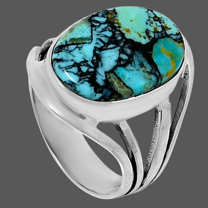 Premium Lucky Charm Tibetan Turquoise Ring size-8 R-1219 33-ER12615