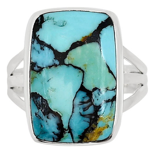 Lucky Charm Tibetan Turquoise Ring size-9 R-1003 33-ER15057
