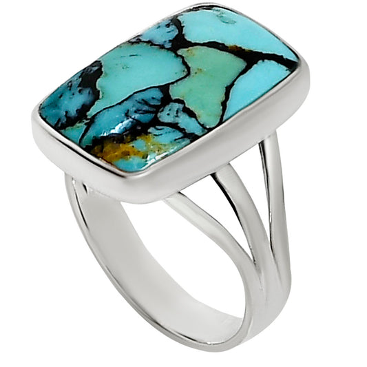 Lucky Charm Tibetan Turquoise Ring size-9 R-1003 33-ER15057