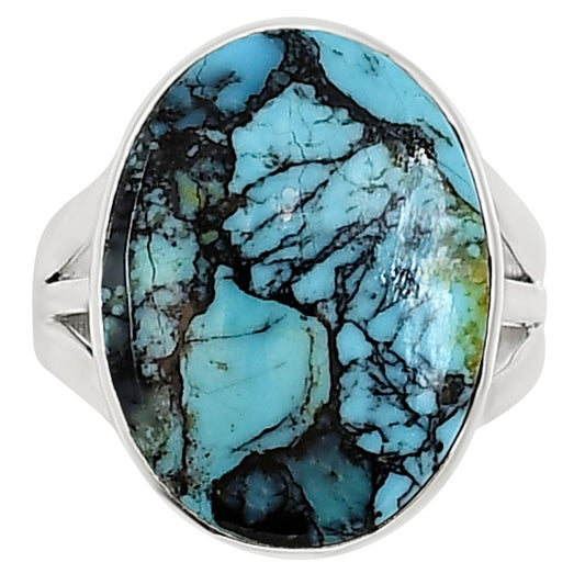 Lucky Charm Tibetan Turquoise Ring size-7 R-1003 33-ER15062