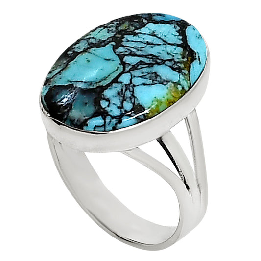 Lucky Charm Tibetan Turquoise Ring size-7 R-1003 33-ER15062