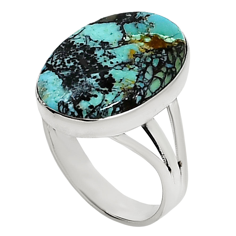 Lucky Charm Tibetan Turquoise Ring size-9 R-1003 33-ER15063