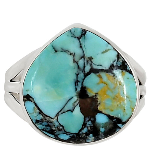 Lucky Charm Tibetan Turquoise Ring size-7 R-1003 33-ER15074