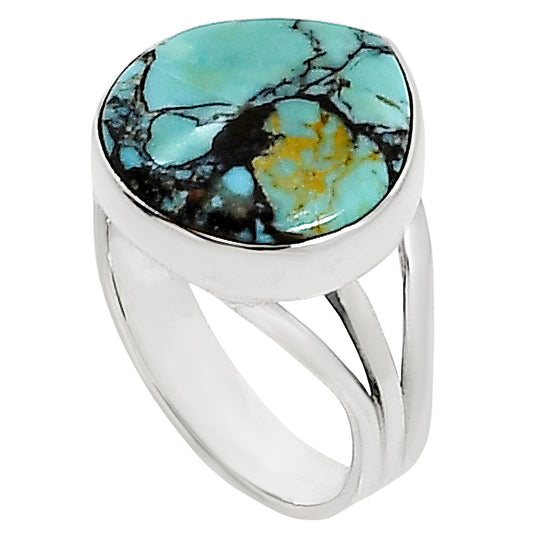 Lucky Charm Tibetan Turquoise Ring size-7 R-1003 33-ER15074
