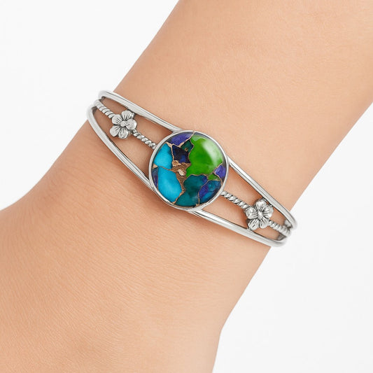 Premium Quality Multi Copper Turquoise Cuff Bangle Bracelet B-1012 34-EB10372
