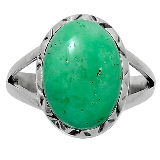 Premium Quality Natural Chrysoprase Ring size-7 R-1074 35-ER12675