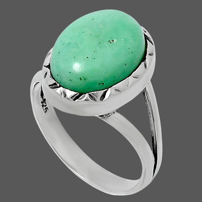 Premium Quality Natural Chrysoprase Ring size-7 R-1074 35-ER12675