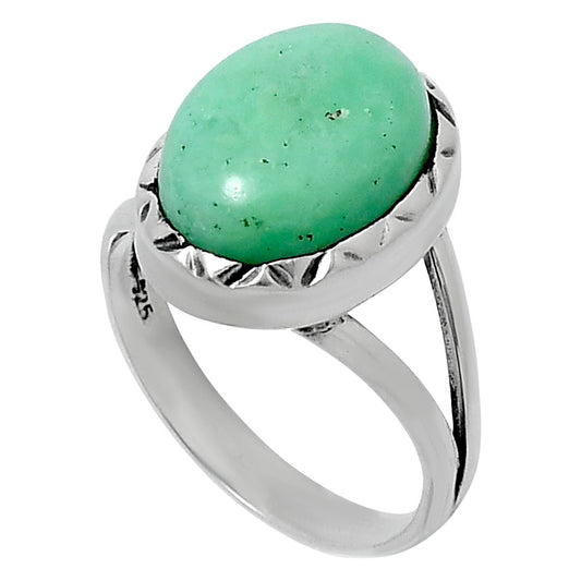 Premium Quality Natural Chrysoprase Ring size-7 R-1074 35-ER12675