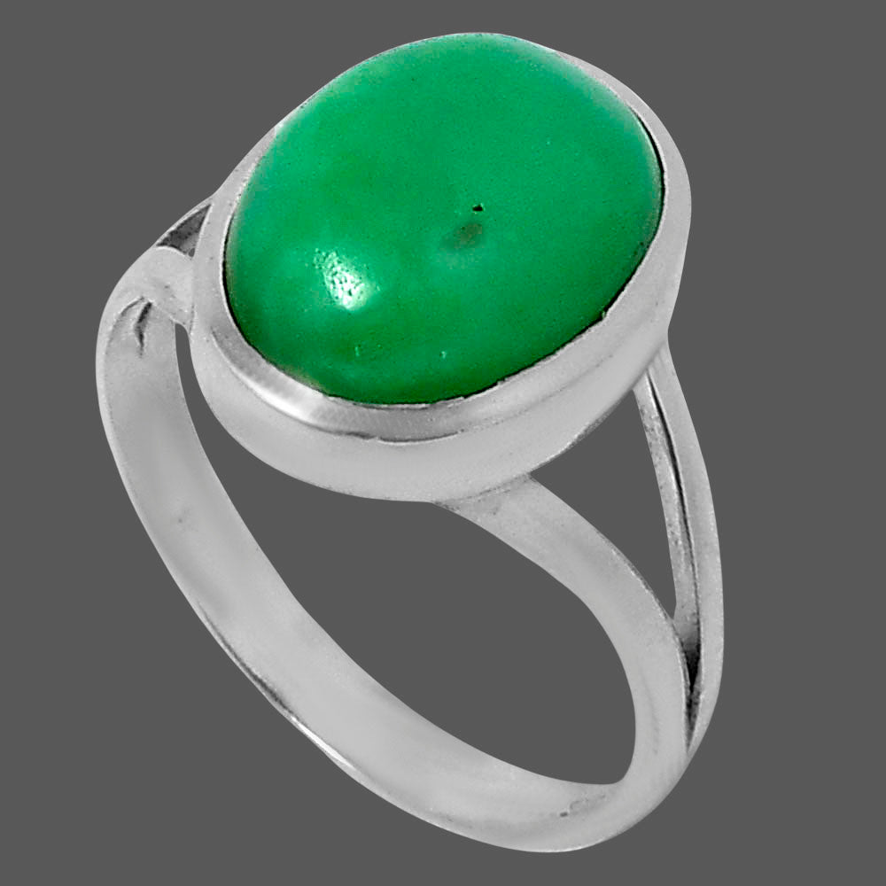 Premium Chrysoprase - Australia Ring size-9 R-1005 35-ER12747