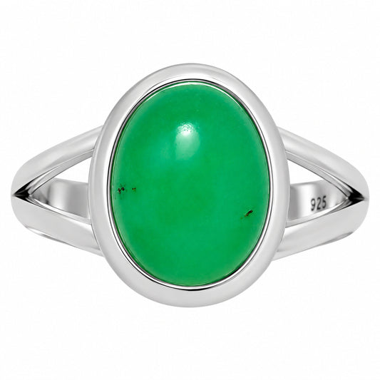 Premium Chrysoprase - Australia Ring size-7 R-1008 35-ER12800