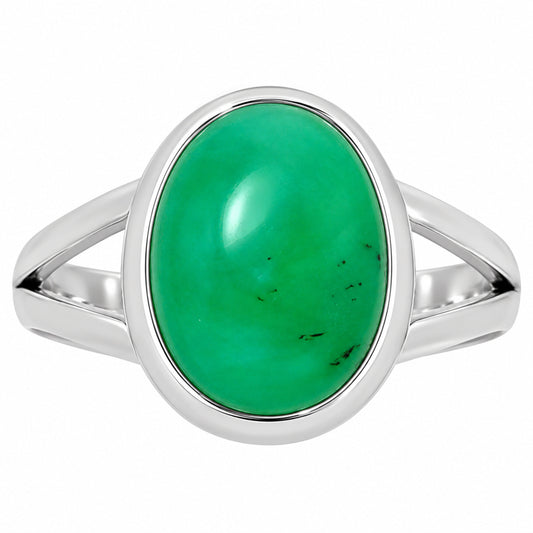 Premium Chrysoprase - Australia Ring size-7 R-1008 35-ER12802