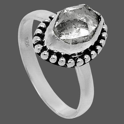 Premium Herkimer Diamond - USA Ring size-8 R-1071 36-ER12859