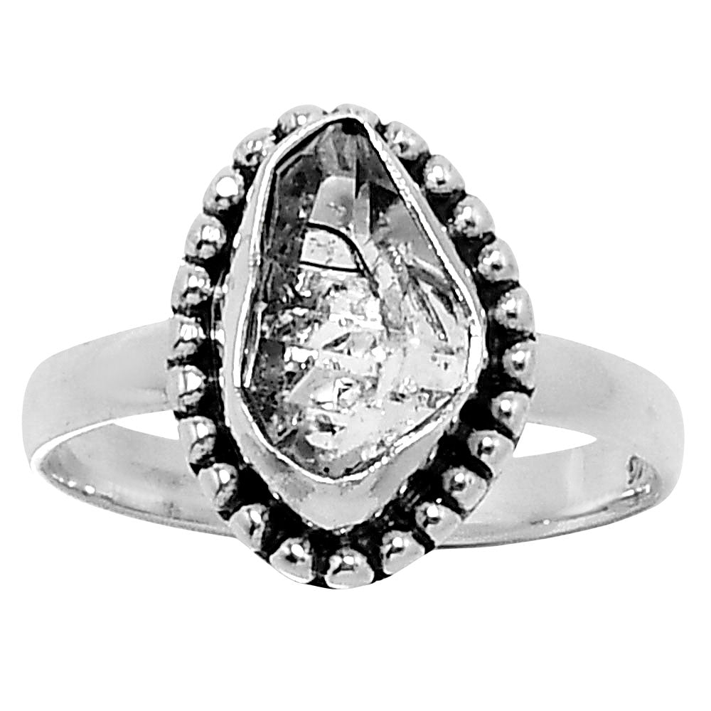 Premium Herkimer Diamond - USA Ring size-8 R-1071 36-ER12891