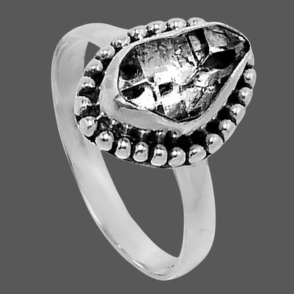 Premium Herkimer Diamond - USA Ring size-8 R-1071 36-ER12891