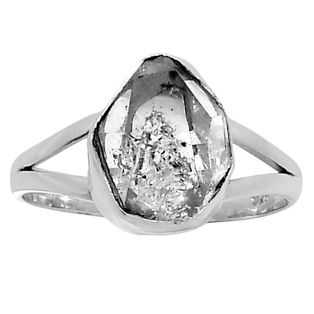 Premium Herkimer Diamond - USA Ring size-8 R-1002 36-ER13030