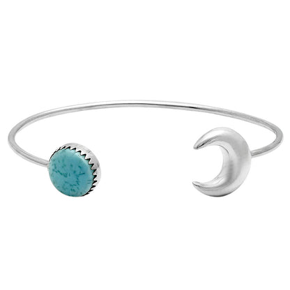 Premium Quality Natural Larimar Cuff Bangle Bracelet B-1046 37-EB10392