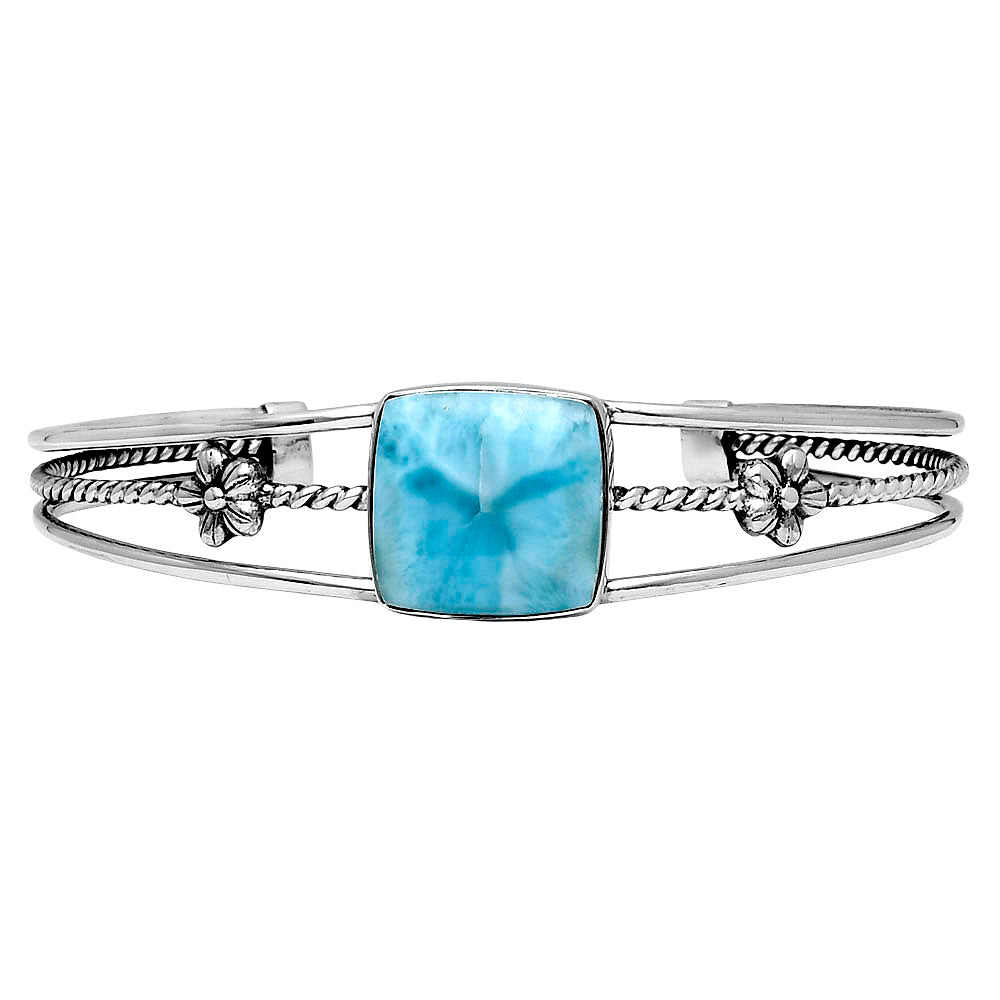 Premium Larimar (Dominican Republic) Cuff Bangle Bracelet B-1012 37-EB10399