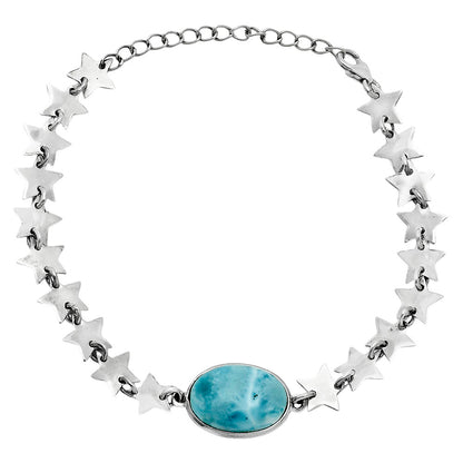 Premium Star - Larimar (Dominican Republic) Bracelet B-1044 37-EB10415