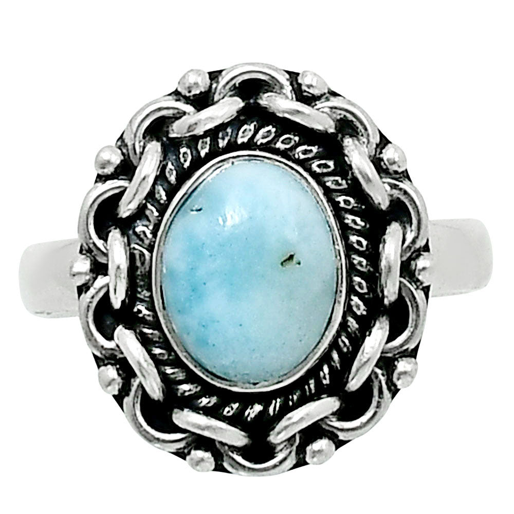 Premium Larimar (Dominican Republic) Ring size-7 R-1667 37-ER13186