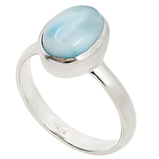 Larimar (Dominican Republic) Ring size-7.5 R-1004 37-ER15237