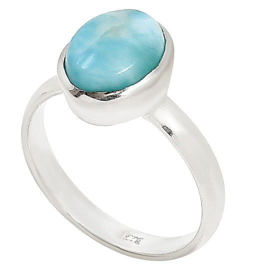 Larimar (Dominican Republic) Ring size-8 R-1004 37-ER15241