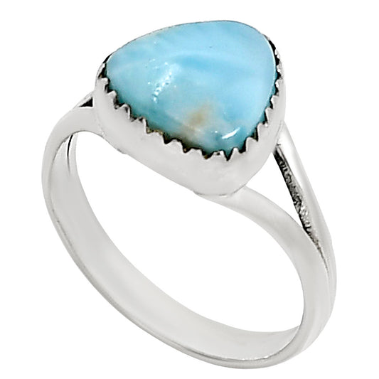 Larimar (Dominican Republic) Ring size-8 R-1210 37-ER15440