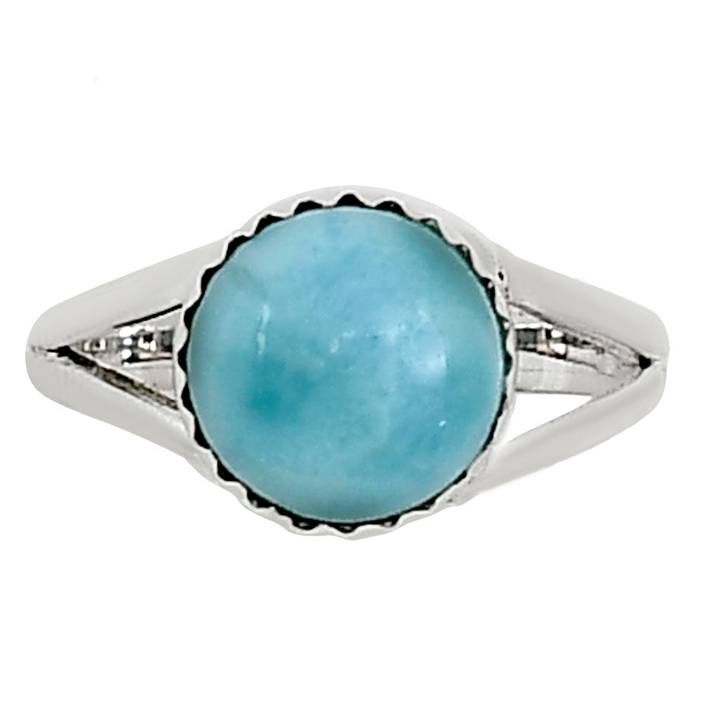Larimar (Dominican Republic) Ring size-8 R-1210 37-ER15452
