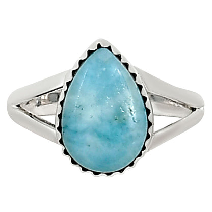 Larimar (Dominican Republic) Ring size-8 R-1210 37-ER15453