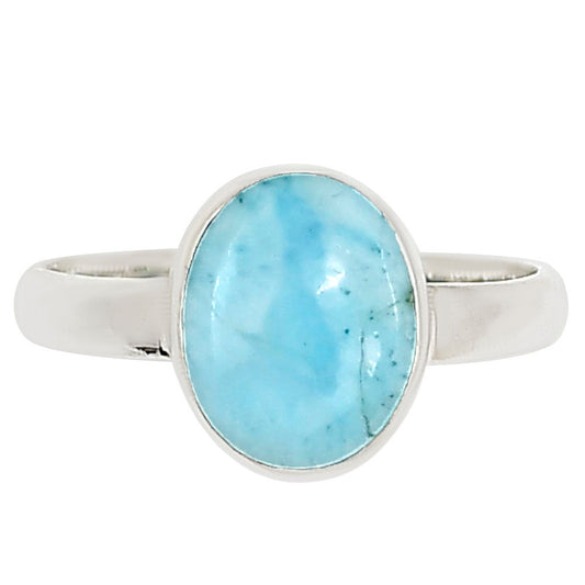 Larimar (Dominican Republic) Ring size-8 R-1001 37-ER15456