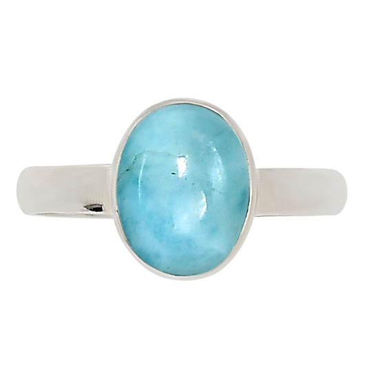 Larimar (Dominican Republic) Ring size-8 R-1001 37-ER15465