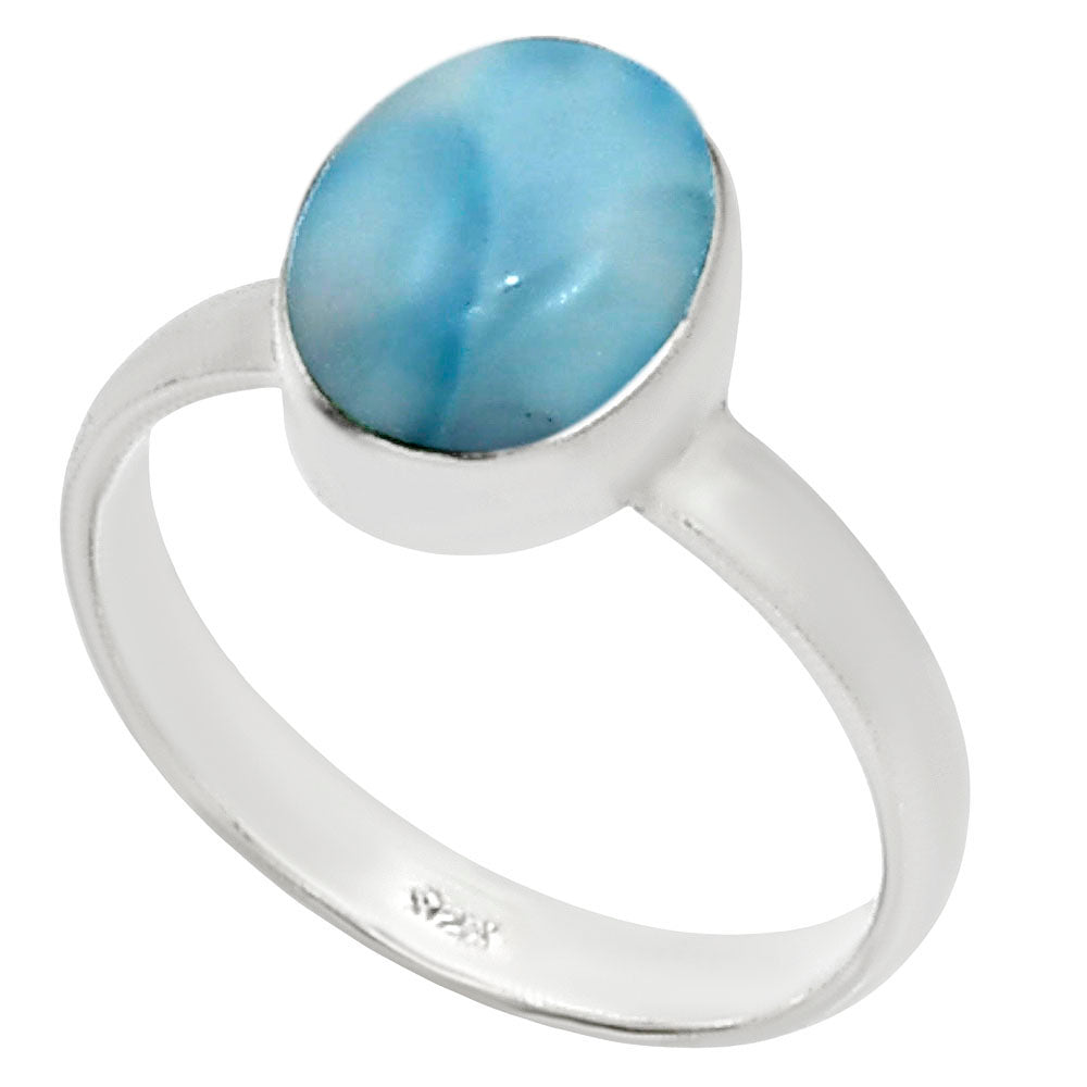 Larimar (Dominican Republic) Ring size-7 R-1001 37-ER15474