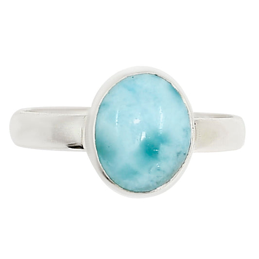 Larimar (Dominican Republic) Ring size-8 R-1001 37-ER15478