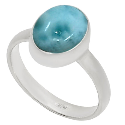Larimar (Dominican Republic) Ring size-8 R-1001 37-ER15478