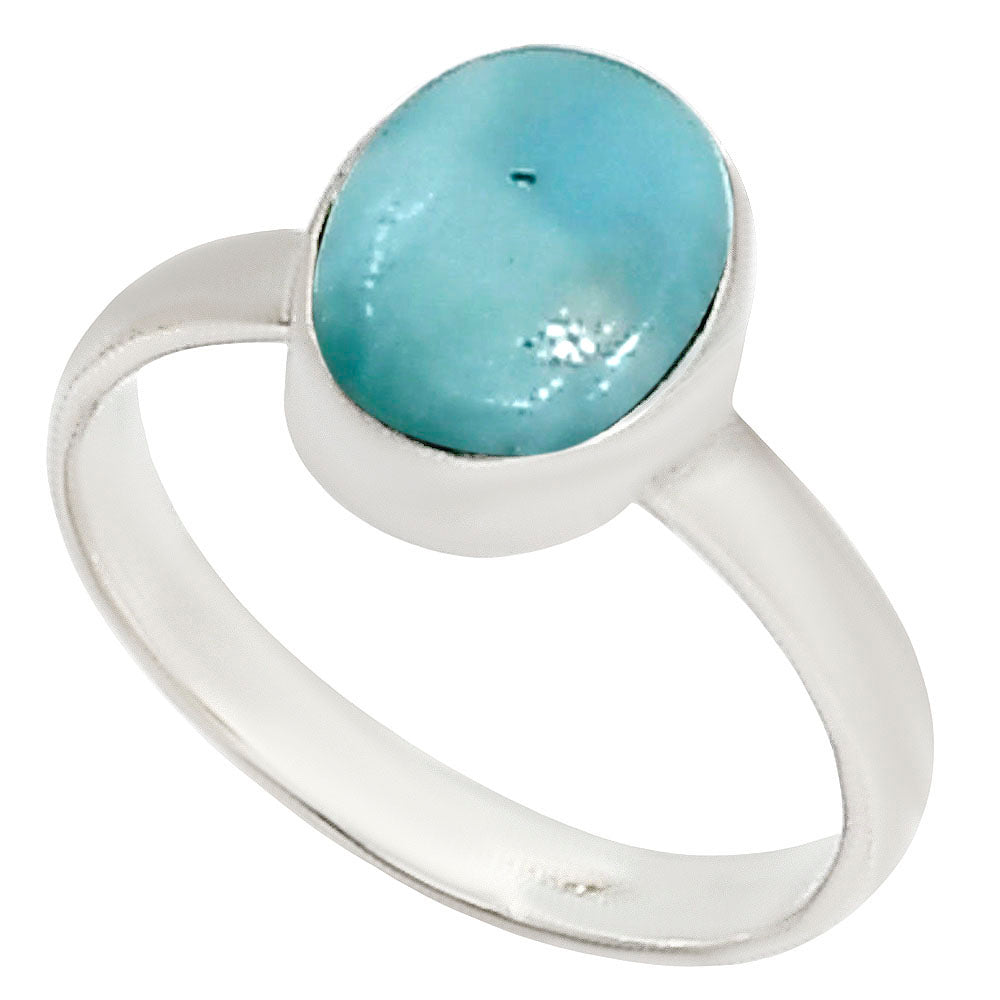 Larimar (Dominican Republic) Ring size-6 R-1001 37-ER15485