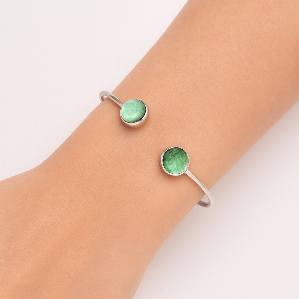 Premium Quality Utah Variscite Cuff Bangle Bracelet B-1004 40-EB10420