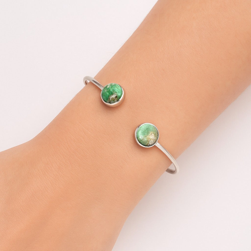 Premium Quality Utah Variscite Cuff Bangle Bracelet B-1004 40-EB10423