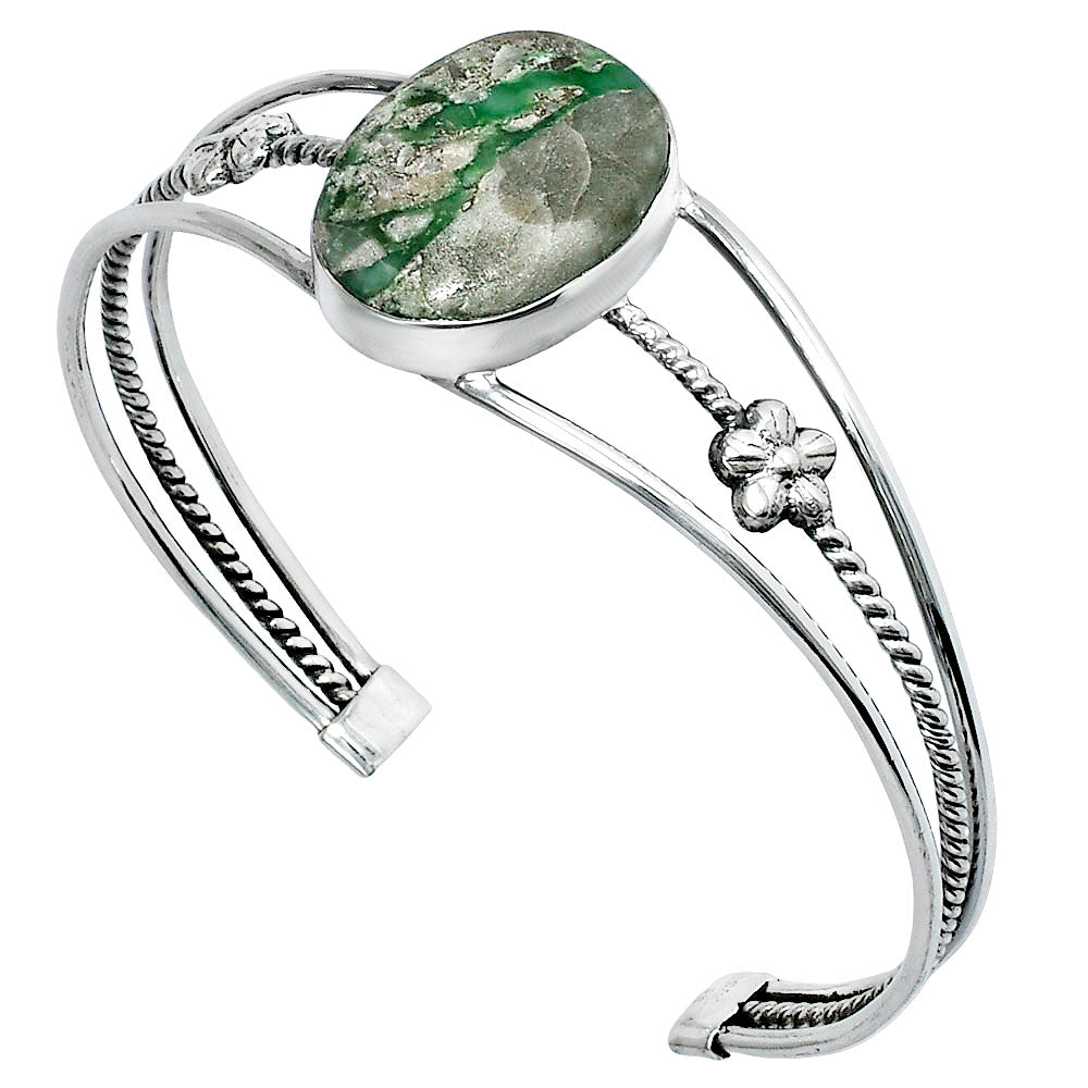 Premium Quality Utah Variscite Cuff Bangle Bracelet B-1012 40-EB10426