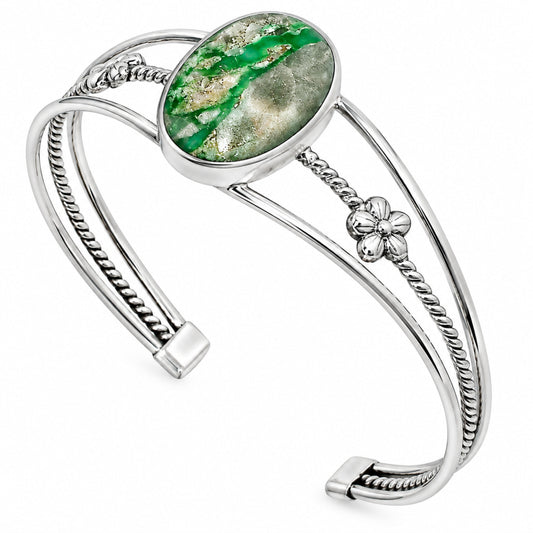 Premium Quality Utah Variscite Cuff Bangle Bracelet B-1012 40-EB10426