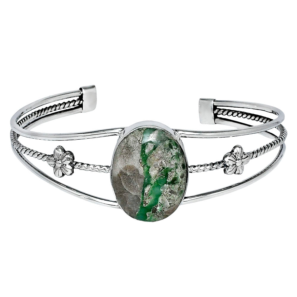 Premium Quality Utah Variscite Cuff Bangle Bracelet B-1012 40-EB10426