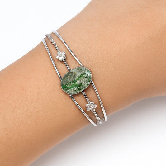 Premium Quality Utah Variscite Cuff Bangle Bracelet B-1012 40-EB10426