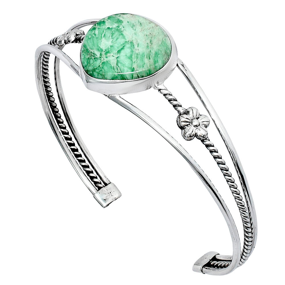 Premium Utah Variscite Cuff Bangle Bracelet B-1012 40-EB10428