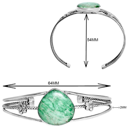 Premium Utah Variscite Cuff Bangle Bracelet B-1012 40-EB10428