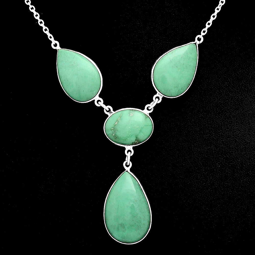 Premium Quality Utah Variscite Necklace N-1013 40-EN10118