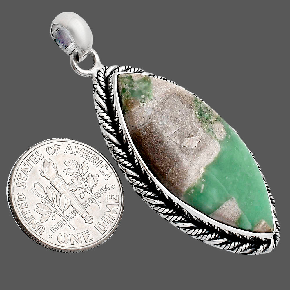 Premium Quality Utah Variscite Pendant P-1074 40-EP10270