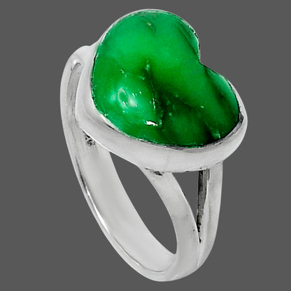 Premium Quality Heart Utah Variscite Ring size-7 R-1073 40-ER13509